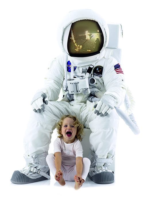 Astronaut mit Kind